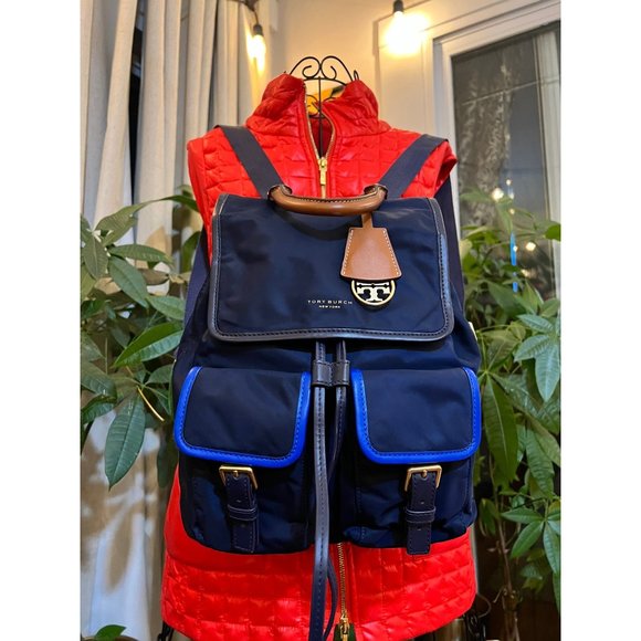 Tory Burch Handbags - ♦️AUTHENTIC TORY BURCH BLUE PERRY BACKPACK